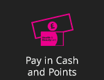 Pay with a mix of cash and points