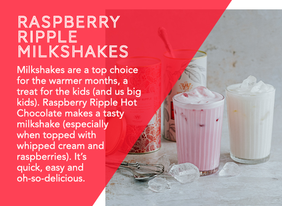 Raspberry Ripple Milkshakes