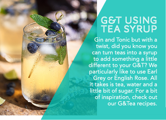 G&Tea Using Tea Syrup